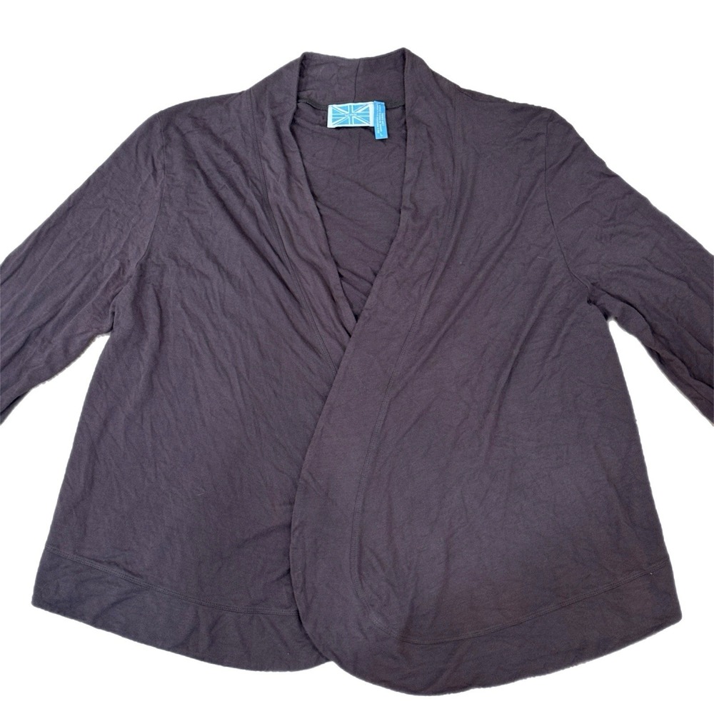 Survival Open Front Soft Cardigan - Charcoal Dark Gray Soft Women's Size Large